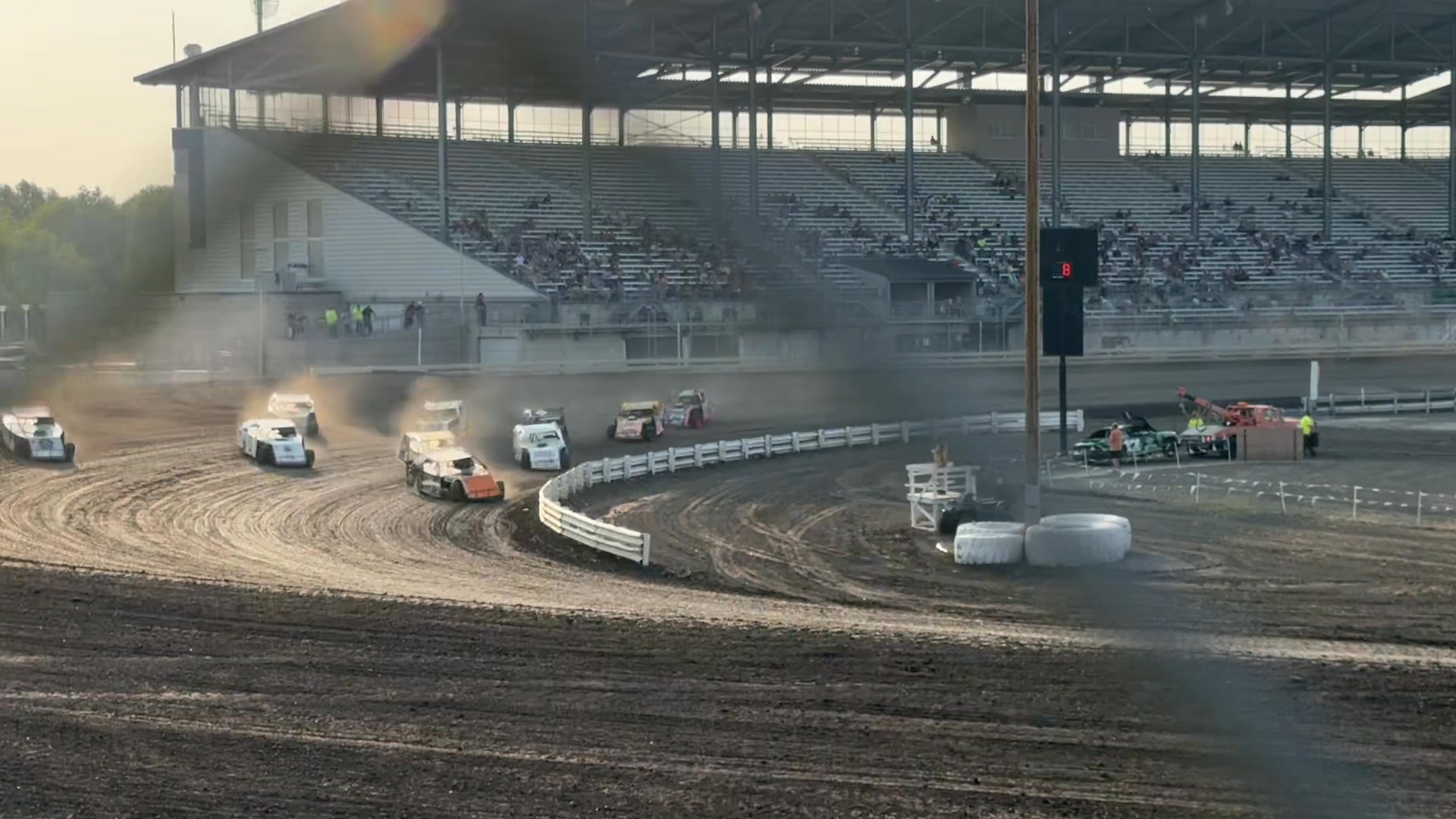 Heat race green arrows started P10-P5 first race of a long week just ...