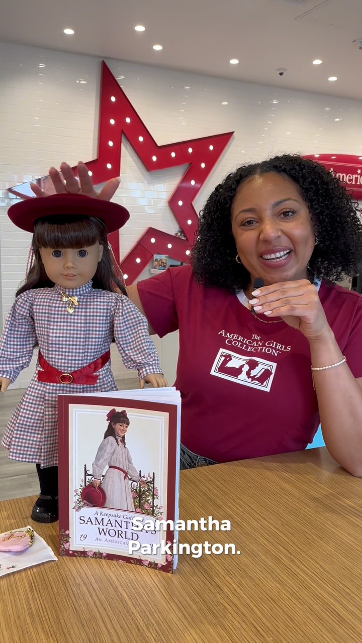 Ever wonder how Samantha’s signature look came to be? From her puffed sleeves to her plaid perfection—Brittnee and Kat are taking you behind the scenes on how Samantha Parkington came to be. 🎀 