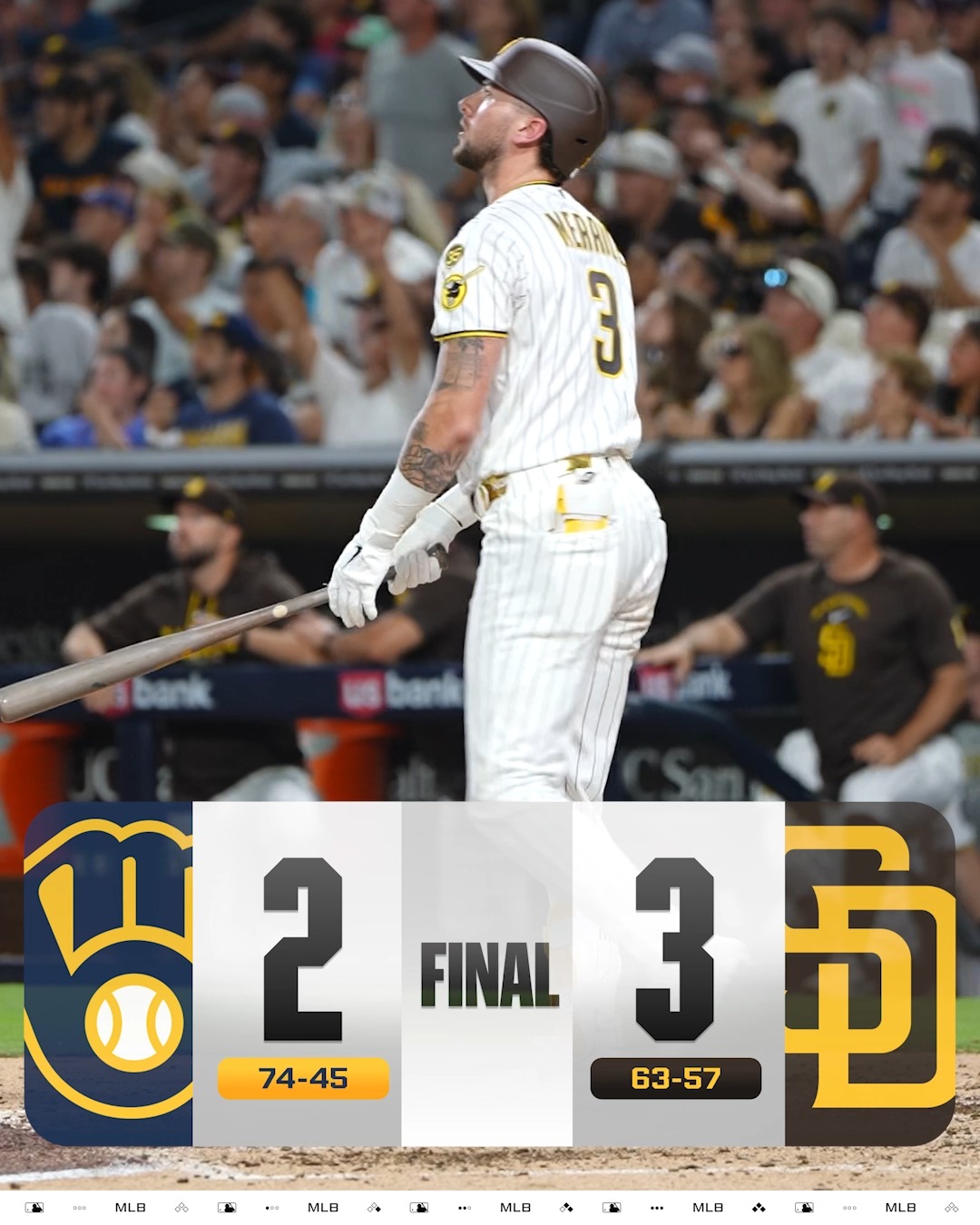 Jackson Merrill's go-ahead homer in the 7th makes the difference