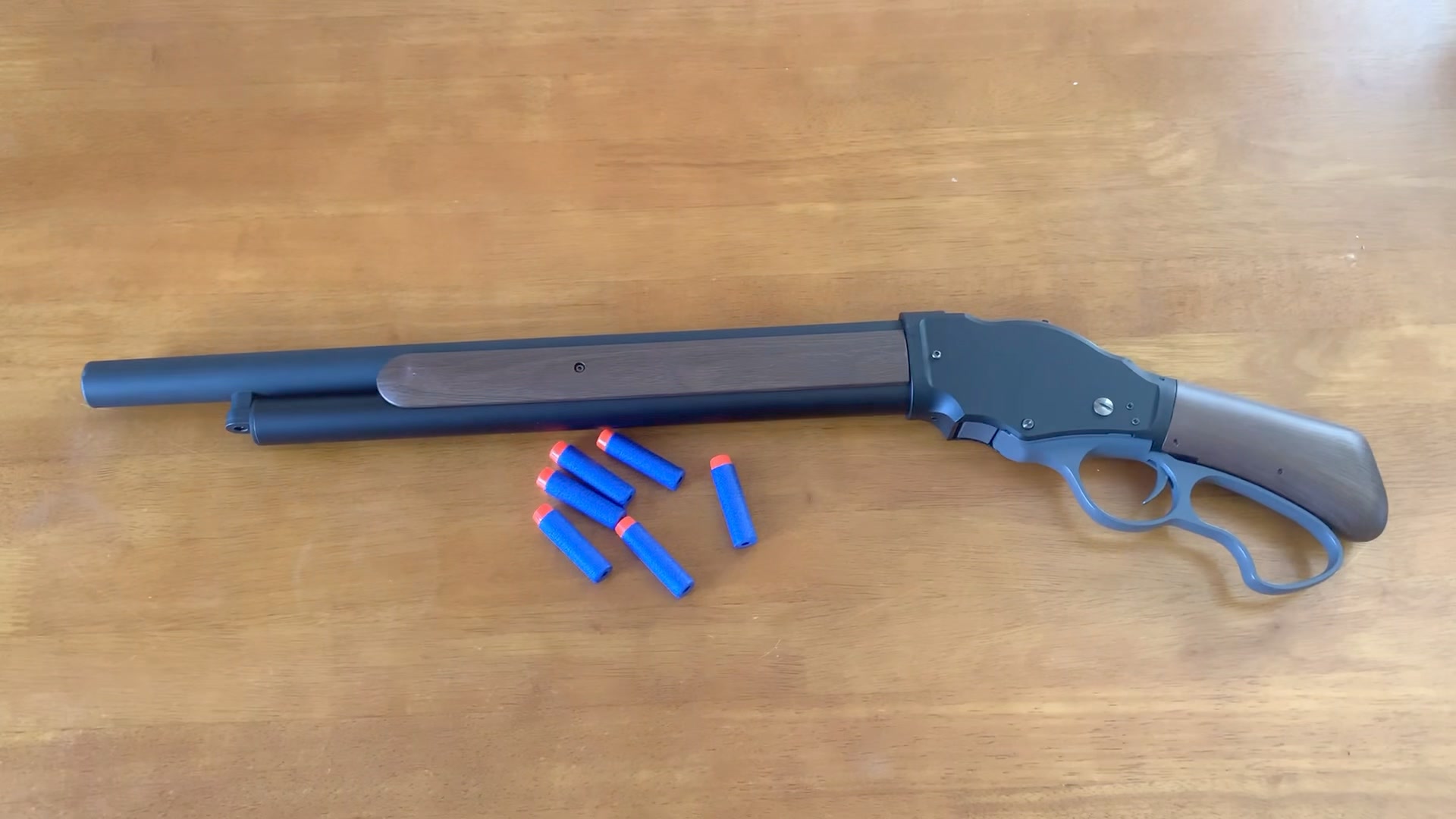 Showcasing the 1887 Terminator 2 Nerf Shotgun