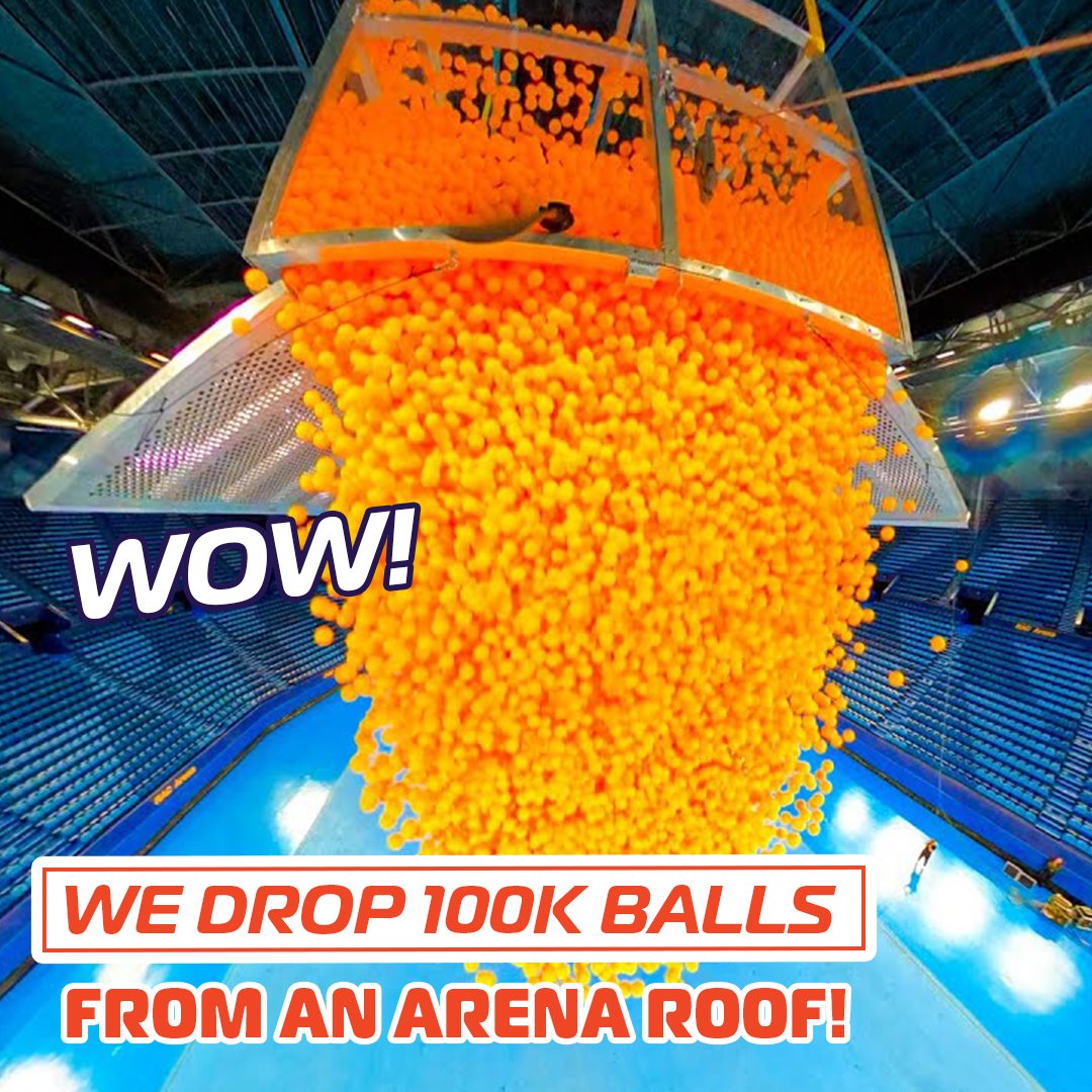 WHAT HAPPENS WHEN YOU DROP 100,000 PING-PONG BALLS? | How Ridiculous ...