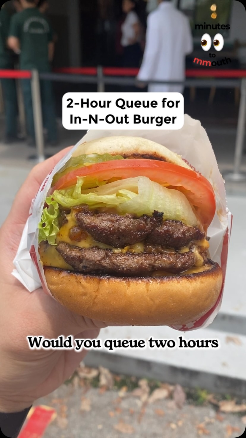There's a new burger shop that's also a Japanese convenience store