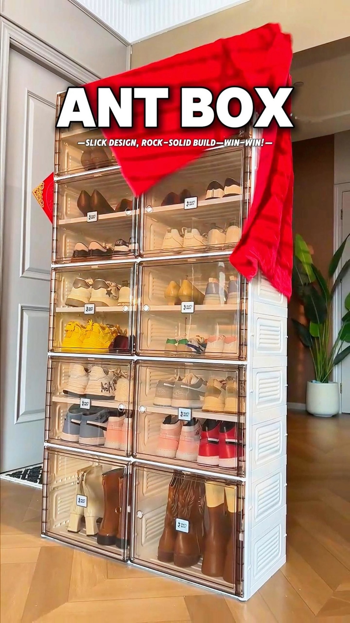 ANTBOX | Big Capacity, Zero Hassle 👟 12-Pair Storage – Finally, a