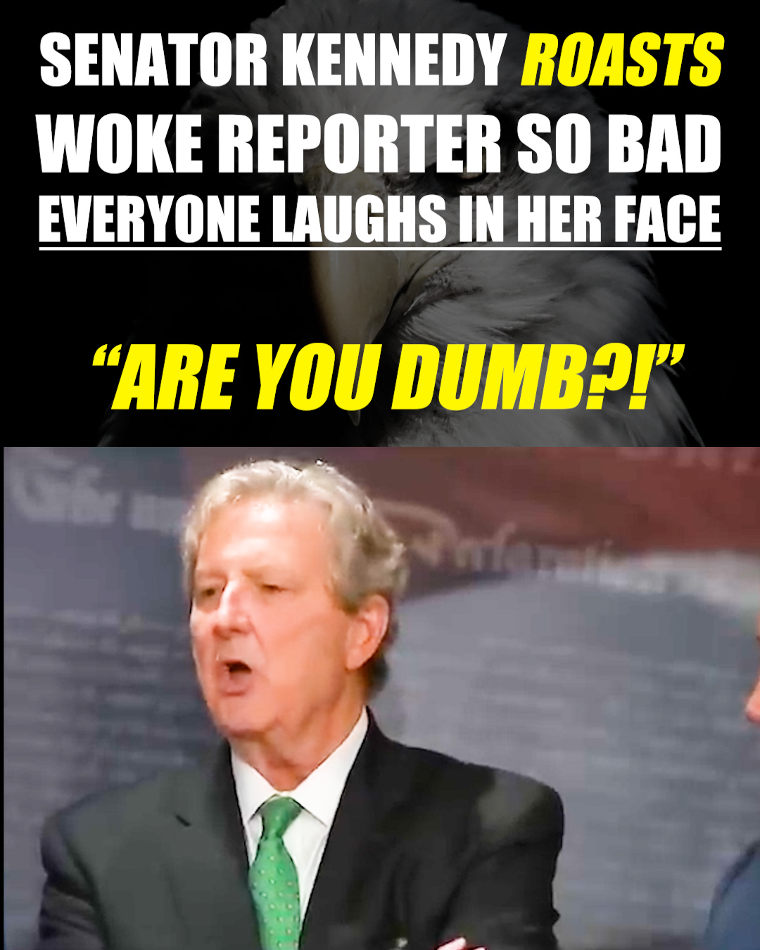 Senator Kennedy ROASTS woke reporter SO BAD everyone laughs in her face ...