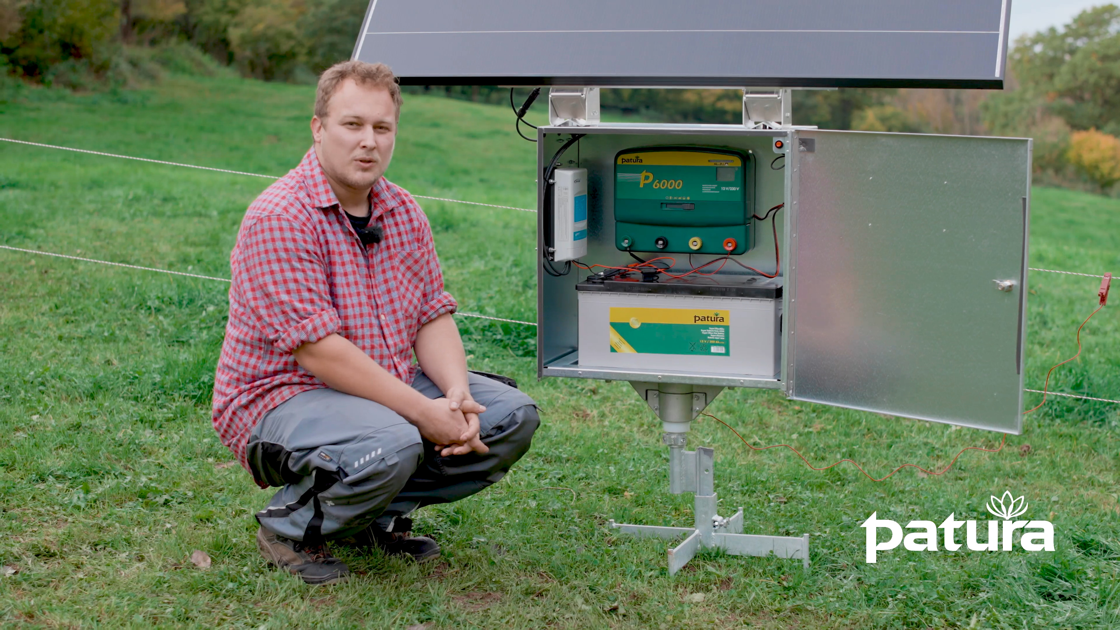 PATURA Sicherheitsbox XL mit P 4600 Weidezaungerät und Solar kaufen – starke Power für lange Zäune