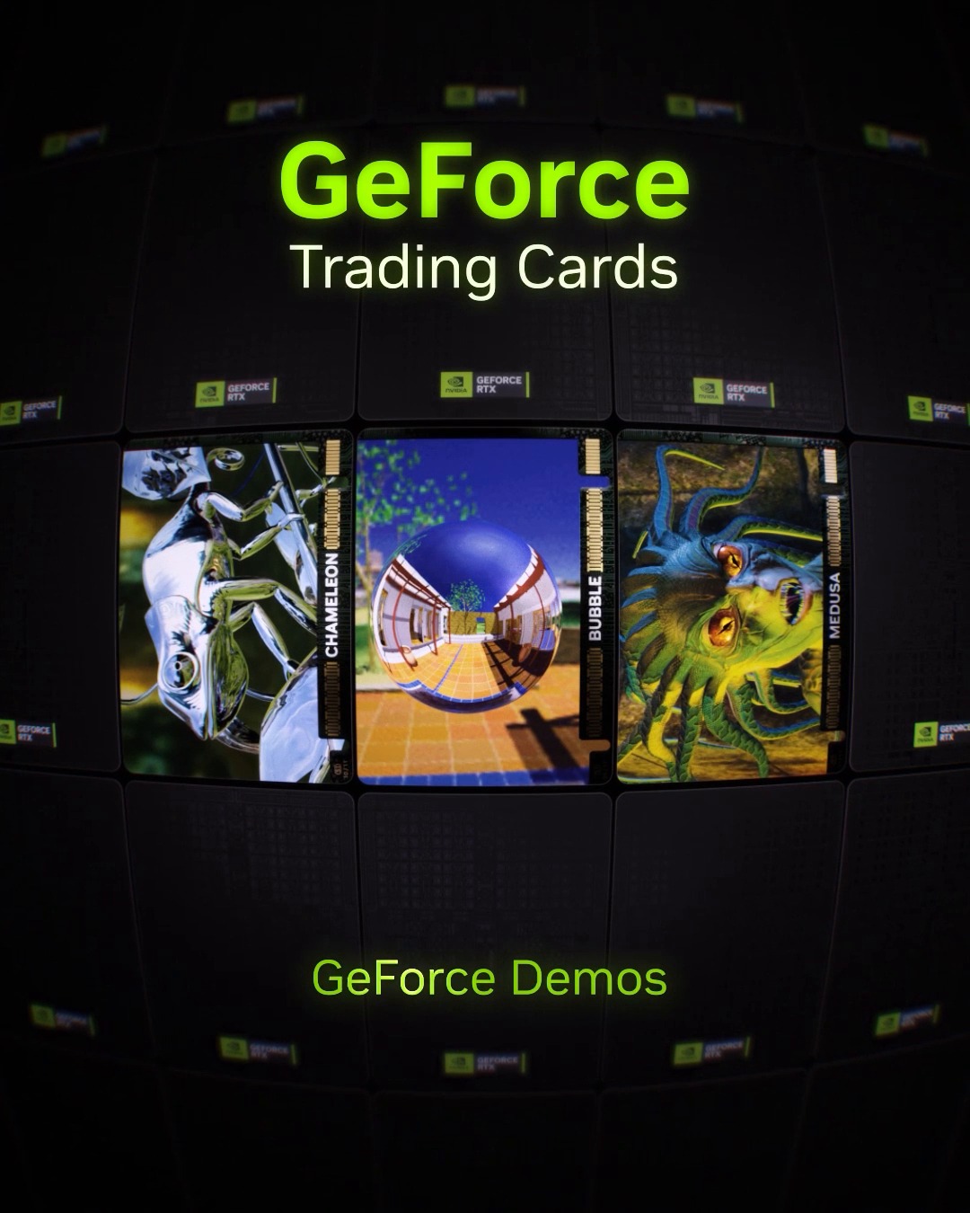 Meet GeForce Trading Cards Series 1 🟢 Generations of GeForce, now