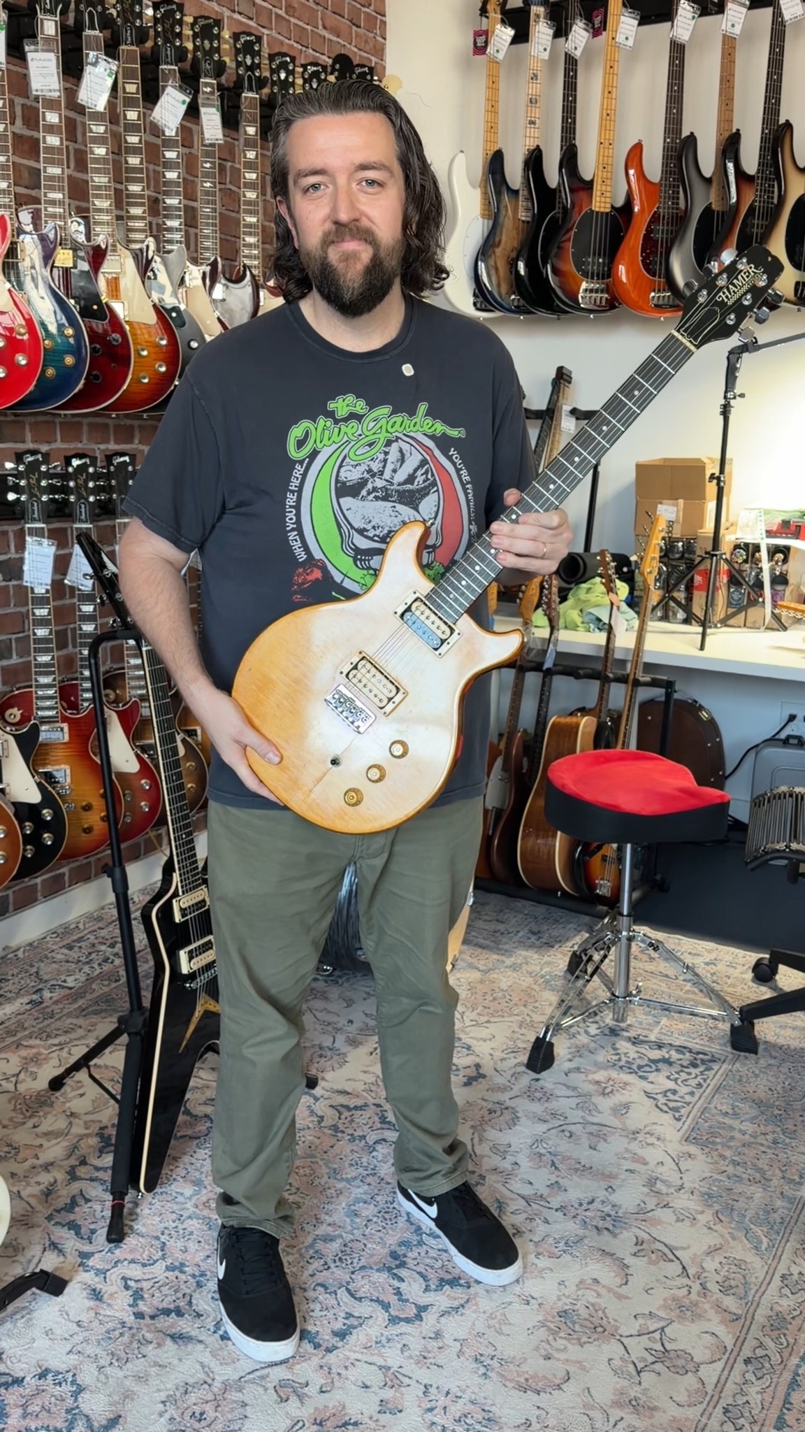 Check out this 1980 Hamer Special Electric Guitar in Natural — a