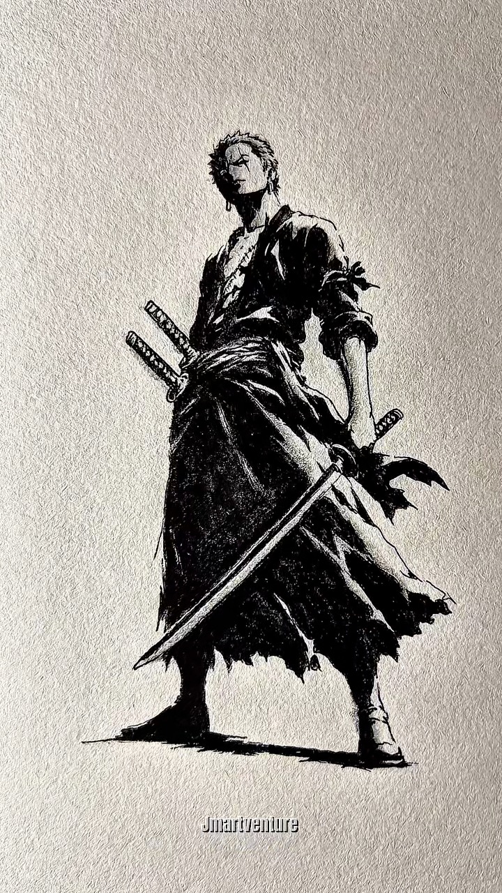 49 million views of my zoro drawing 😱✨ #art #drawing #fypシ゚