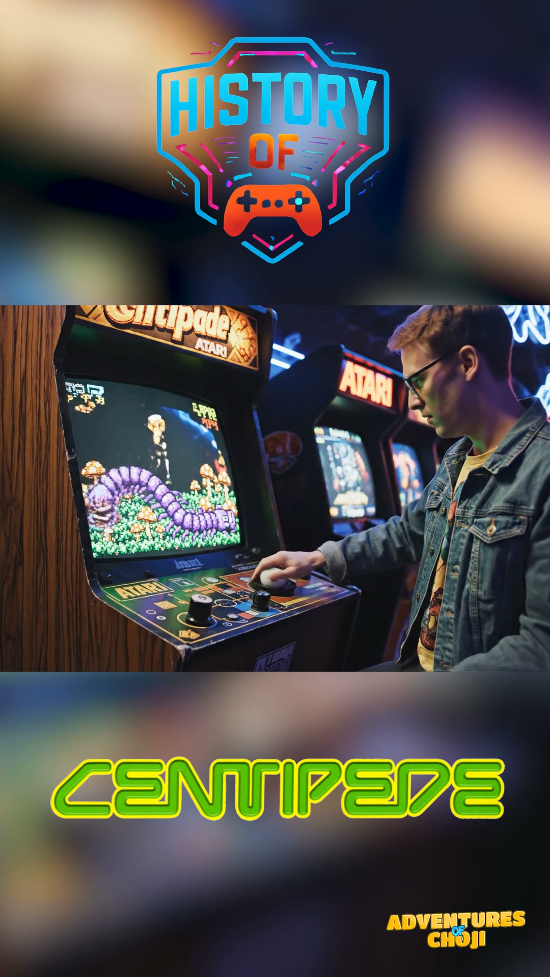🎮 The History of Gaming (Episode 3: Centipede) | Adventures of Choji