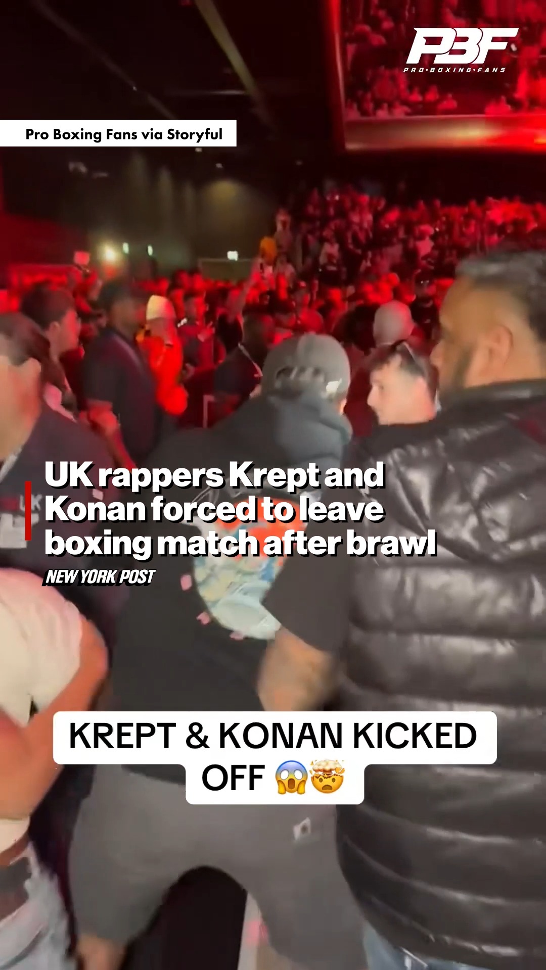 British rap duo Krept and Konan were involved in a scuffle at a boxing ...
