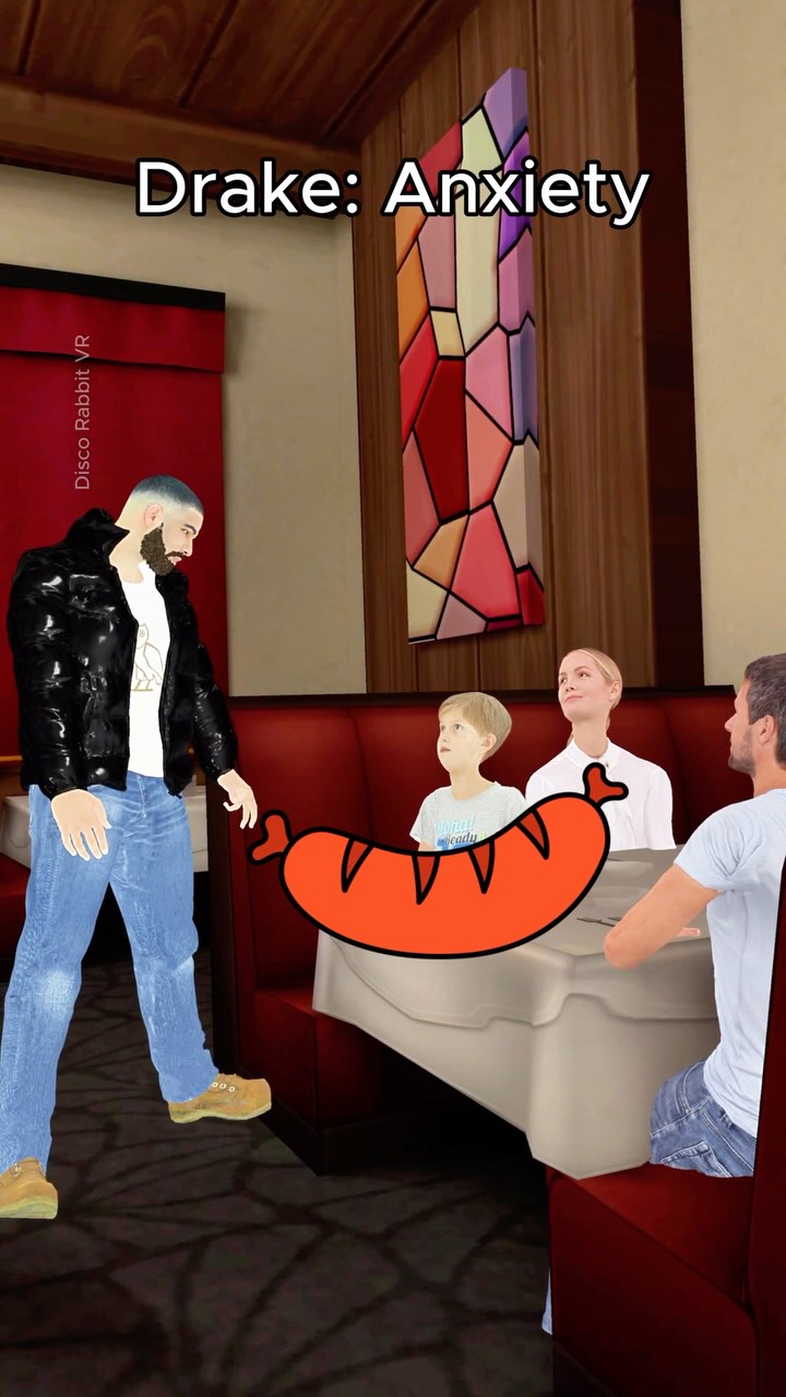 Drake 👀 Gojo: Anxiety | POV: you ordered meat 💀🌭#Gojo #Drake #VRChat # ...