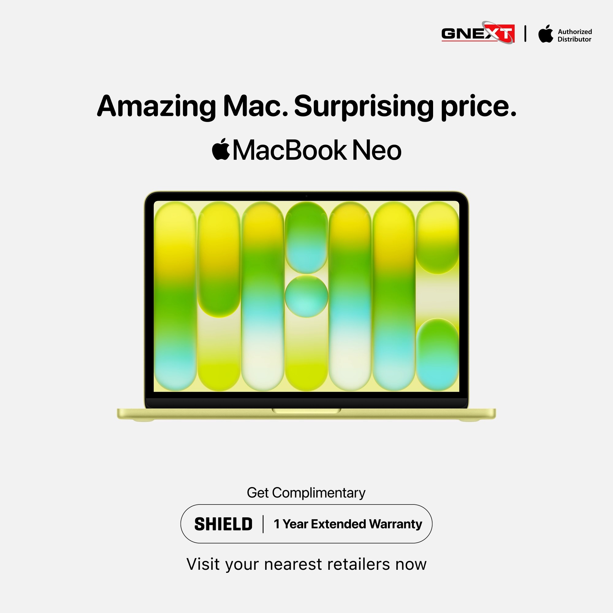Introducing MacBook Neo! Brilliant colors, durable design, and the