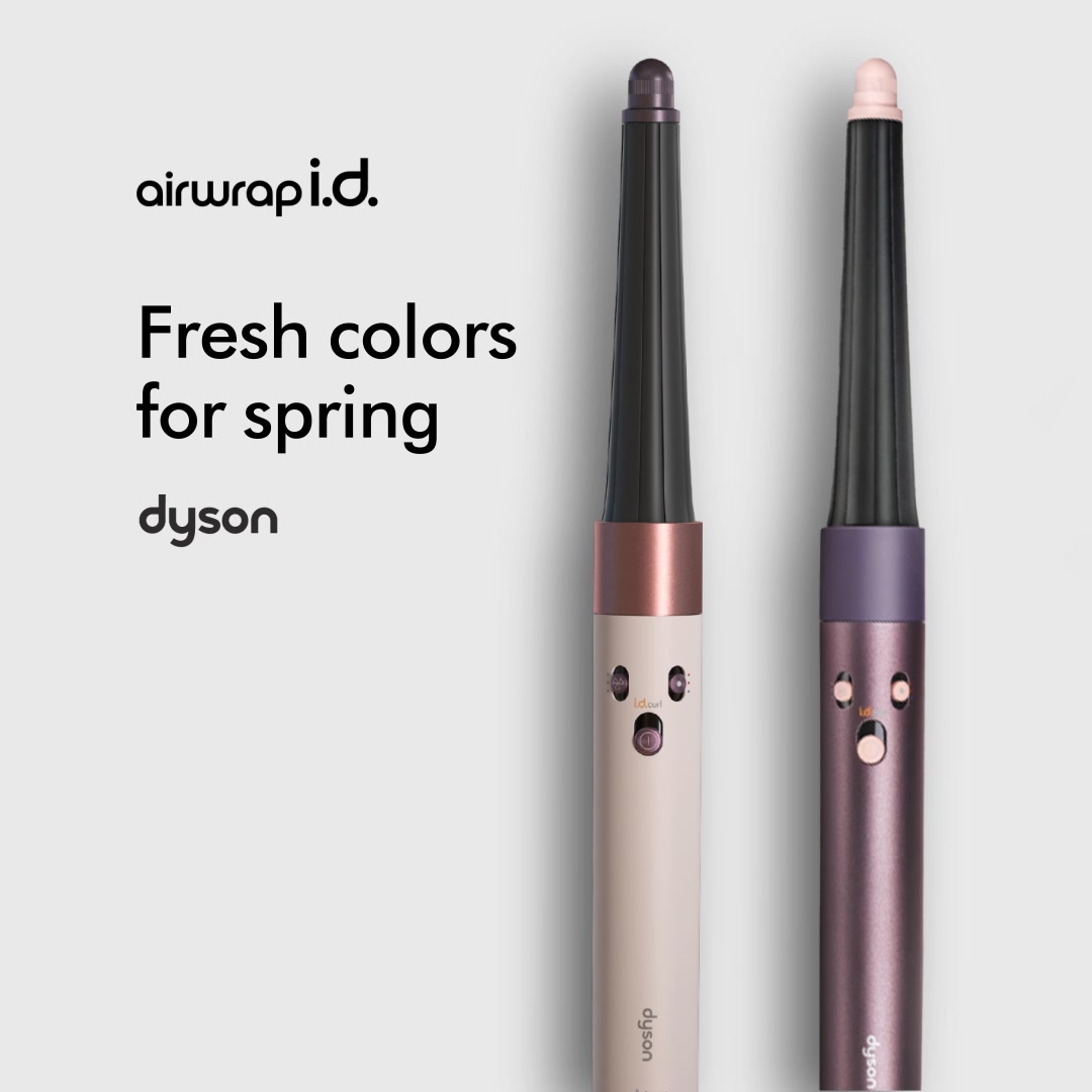 Perfect curls in pink or purple. Meet the Dyson Airwrap i.d™ multi