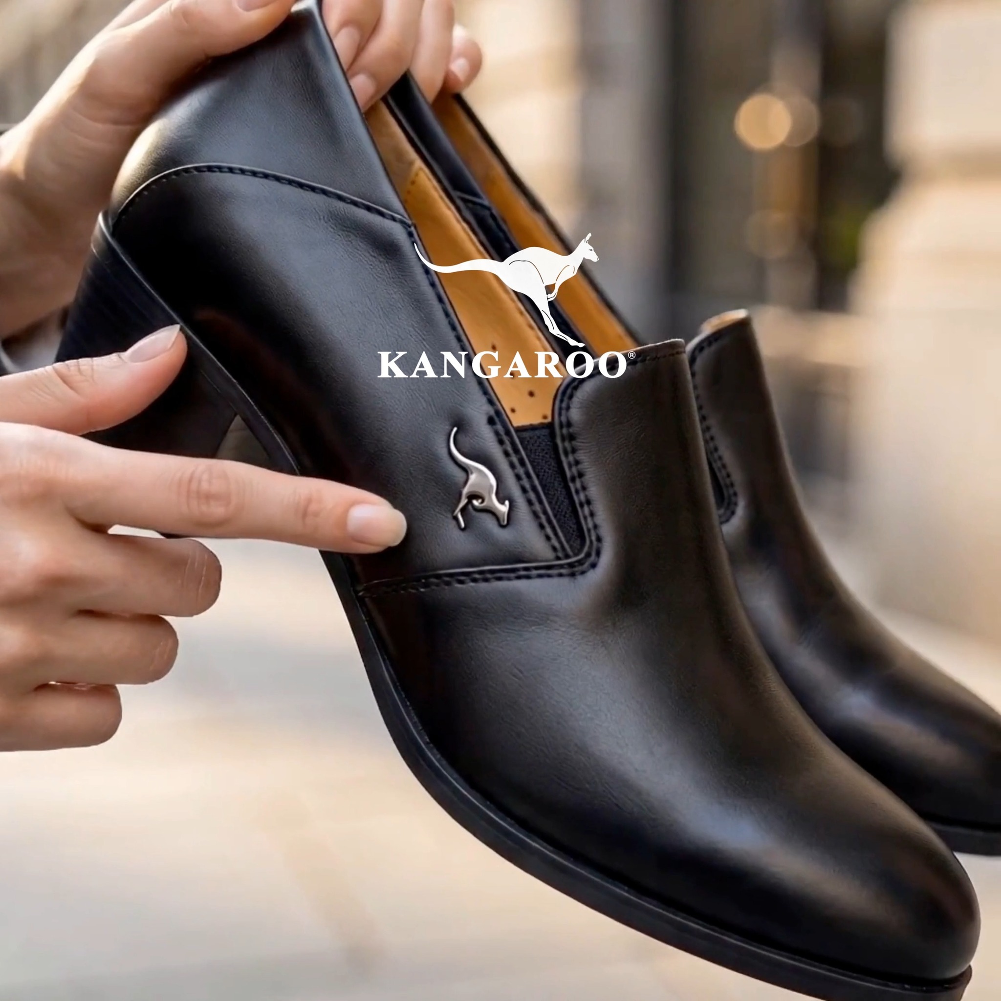 kangaroo leather dress shoes Say goodbye to sore feet at work! 👠✨ The Genuine Court feature super soft leather and a solid block heel for maximum all-day comfort. Perfect for long office hours and daily kimono-taille-guide-8