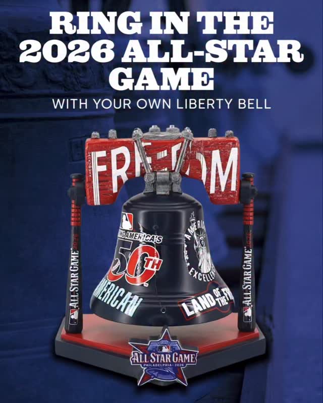 MLB オールスター2026 記念ベル ボブルヘッド Ring the Bell 🔔 ⭐️ Shop the 2026 MLB All-Star Game Liberty Bell