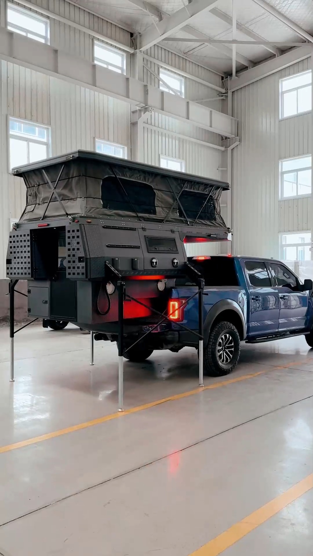 Ford F-150 Ranger Toyota Hilux Tundra Pop-up Pickup Camper All-aluminum ...