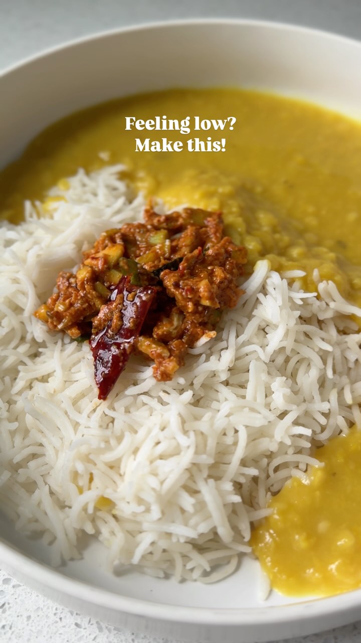 The best meal ever! Steaming hot rice, mudda pappu and instant mango ...
