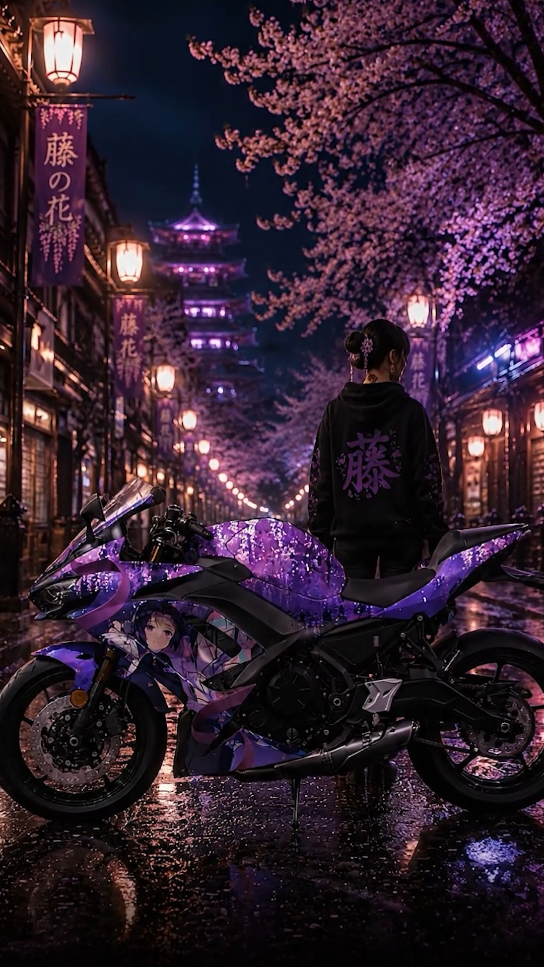 Hana This Kawasaki Ninja 650 gets an anime transformation featuring