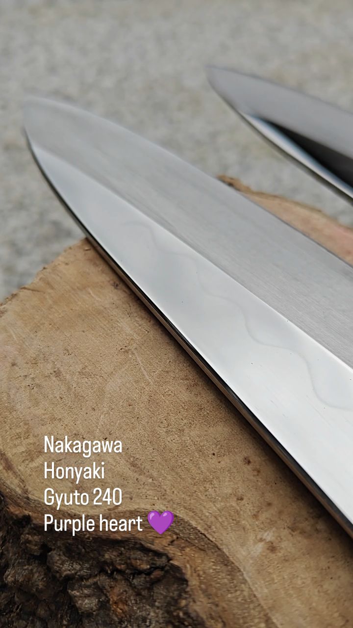 2 pcs gyuto 240 mm | Extraordinary white#3 honyaki from super