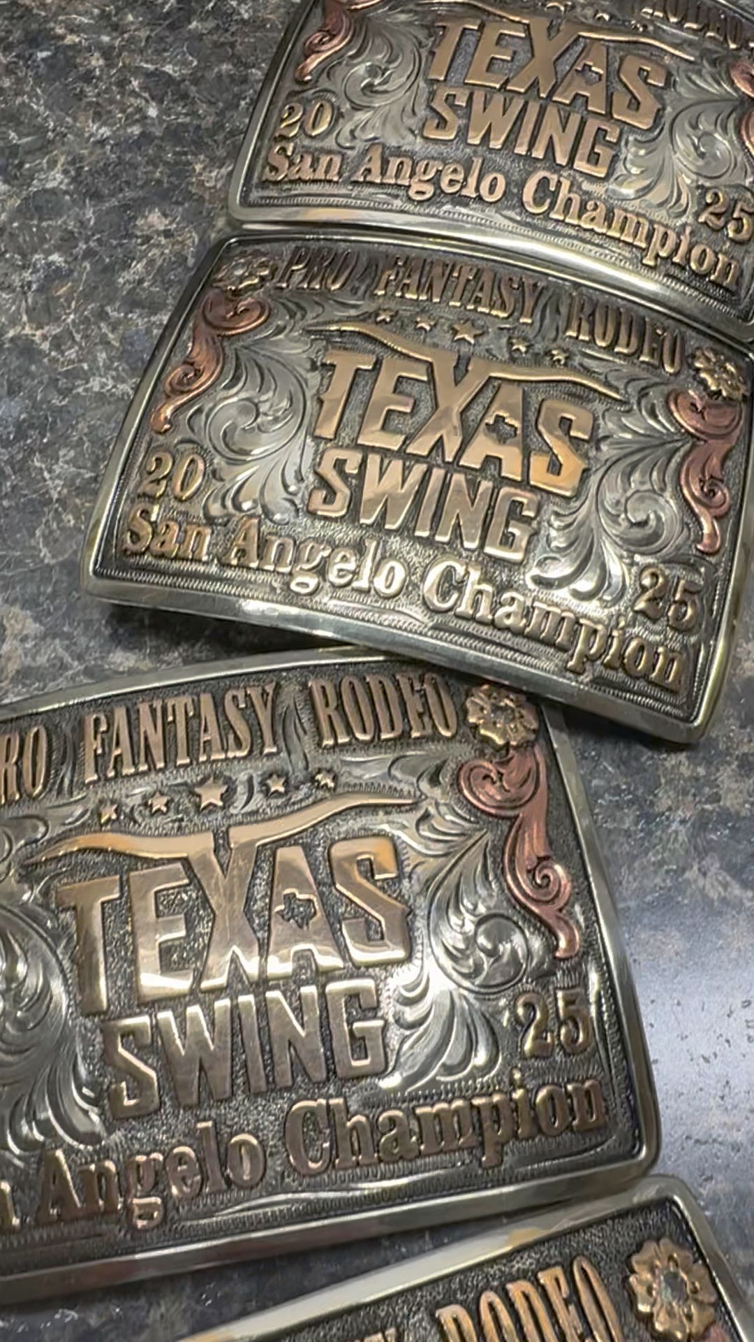 Pro Fantasy Rodeo Texas Swing Buckles are shipping today! Big congrats ...