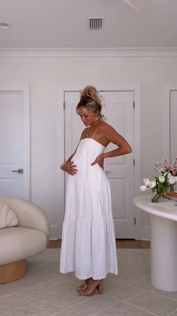 gender neutral baby shower dress ideas 🤍 all of these are linked on my LTK in bio! #pregnanttiktok #pregnantlife #bumpstyle #babyshower #fblifestyle | Ada Long