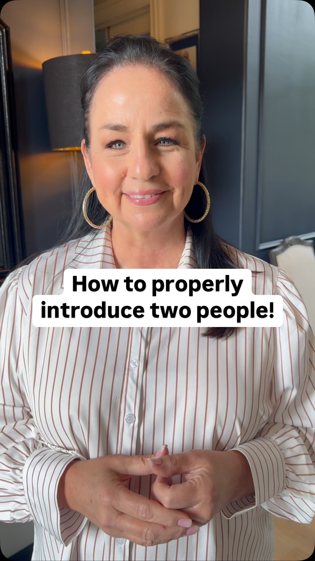 How to properly introduce two people! #etiquette #party #hosting # ...