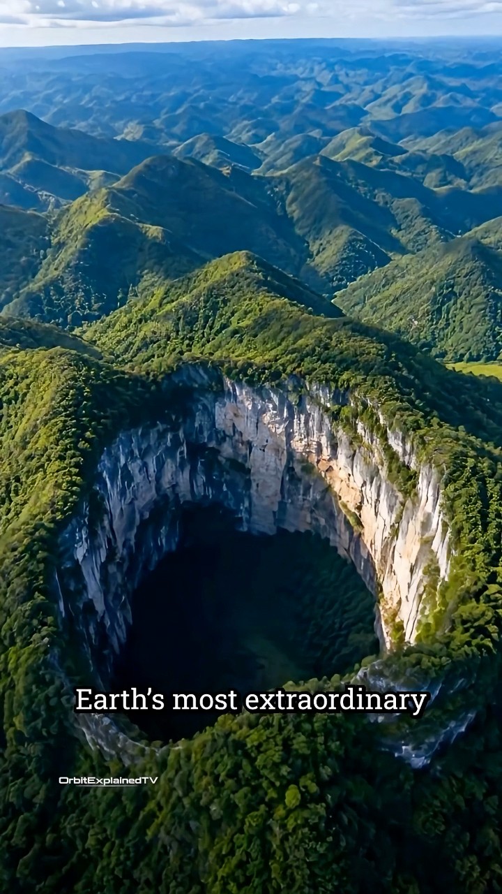 🕳️ Xiaozhai Tiankeng isn't just enormous… it's also one of the