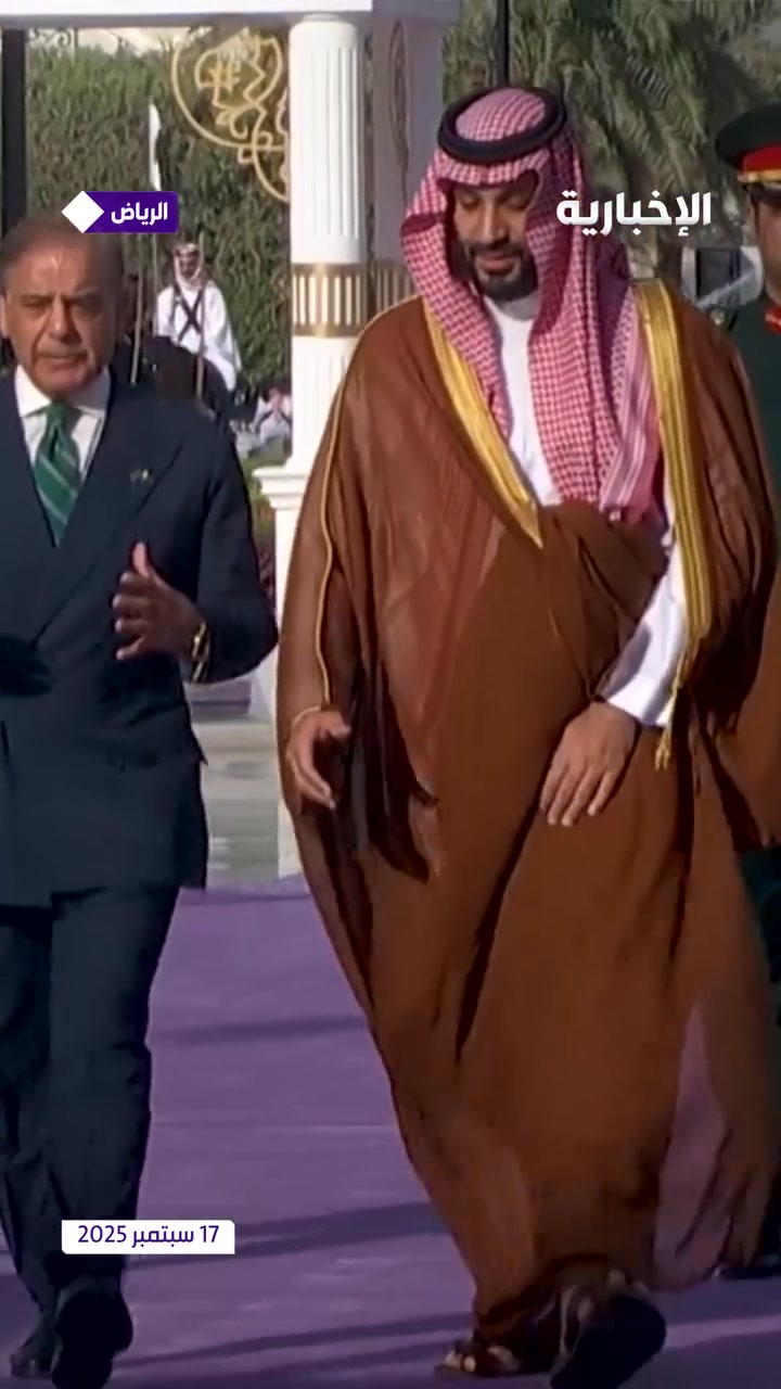 The moment #ولي_العهد Prince Muhammad bin Salman received the Prime ...