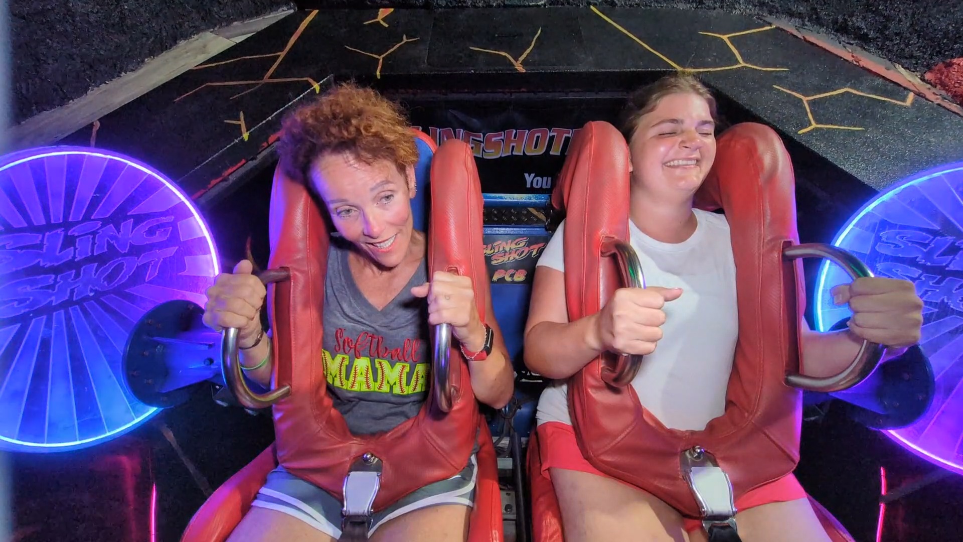 Jennifer & Chloe | Slingshot & Vomatron at Indy Speedway | Facebook