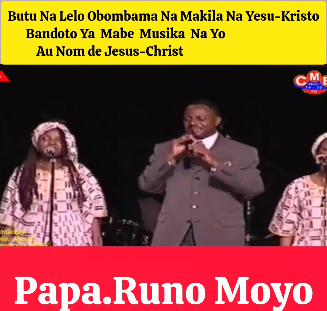 Papa.Runo Moyo . Bien Aimée Butu Ya Lelo Obombama Na Makila Na Yesu ...