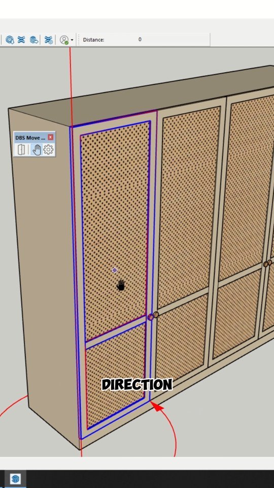 Animate Hing towards sliding door drawer with this free sketchup ...