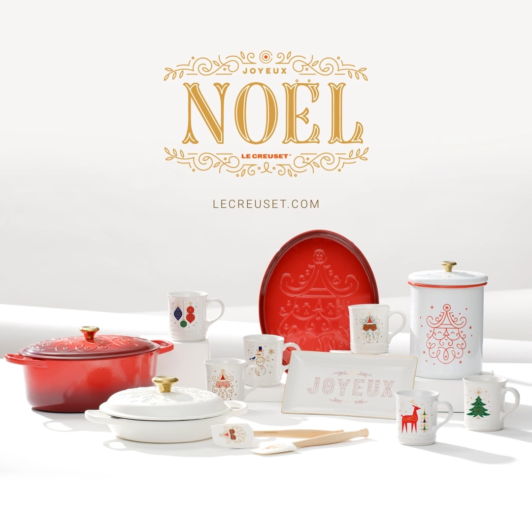 Make it a Le Creuset Christmas with the glossy Noel collection