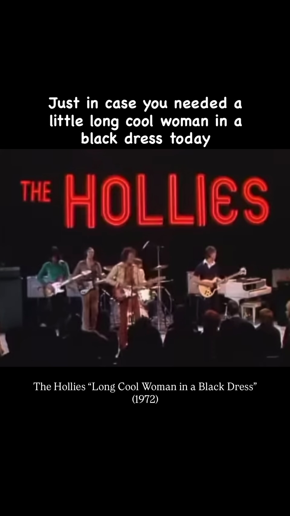 the hollies long cool woman in a black dress / Long Dark Road: CDs & Vinyl On this day in 1972,