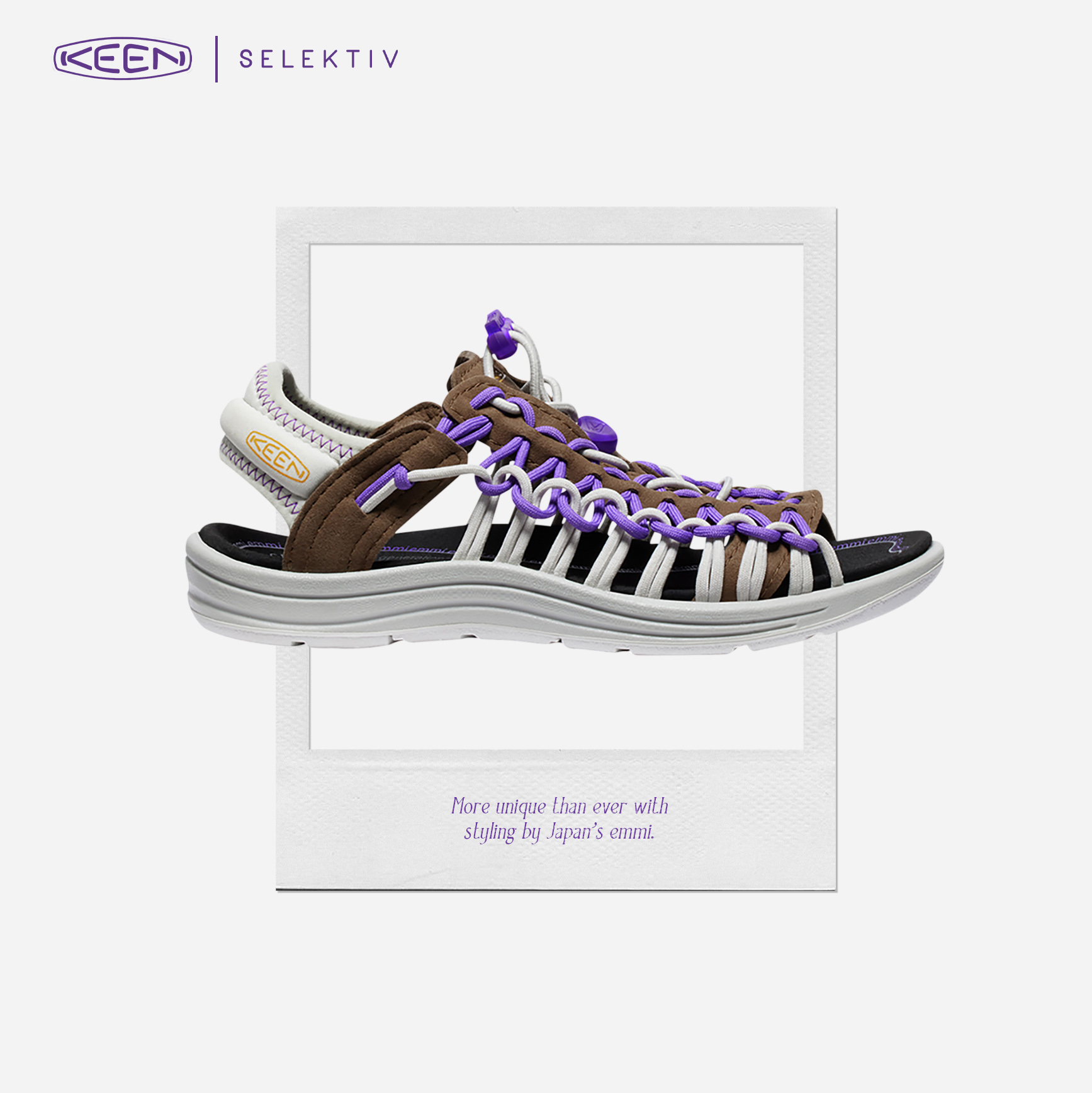 UNEEK II Open Toe x emmi , an open toe sneaker that is a