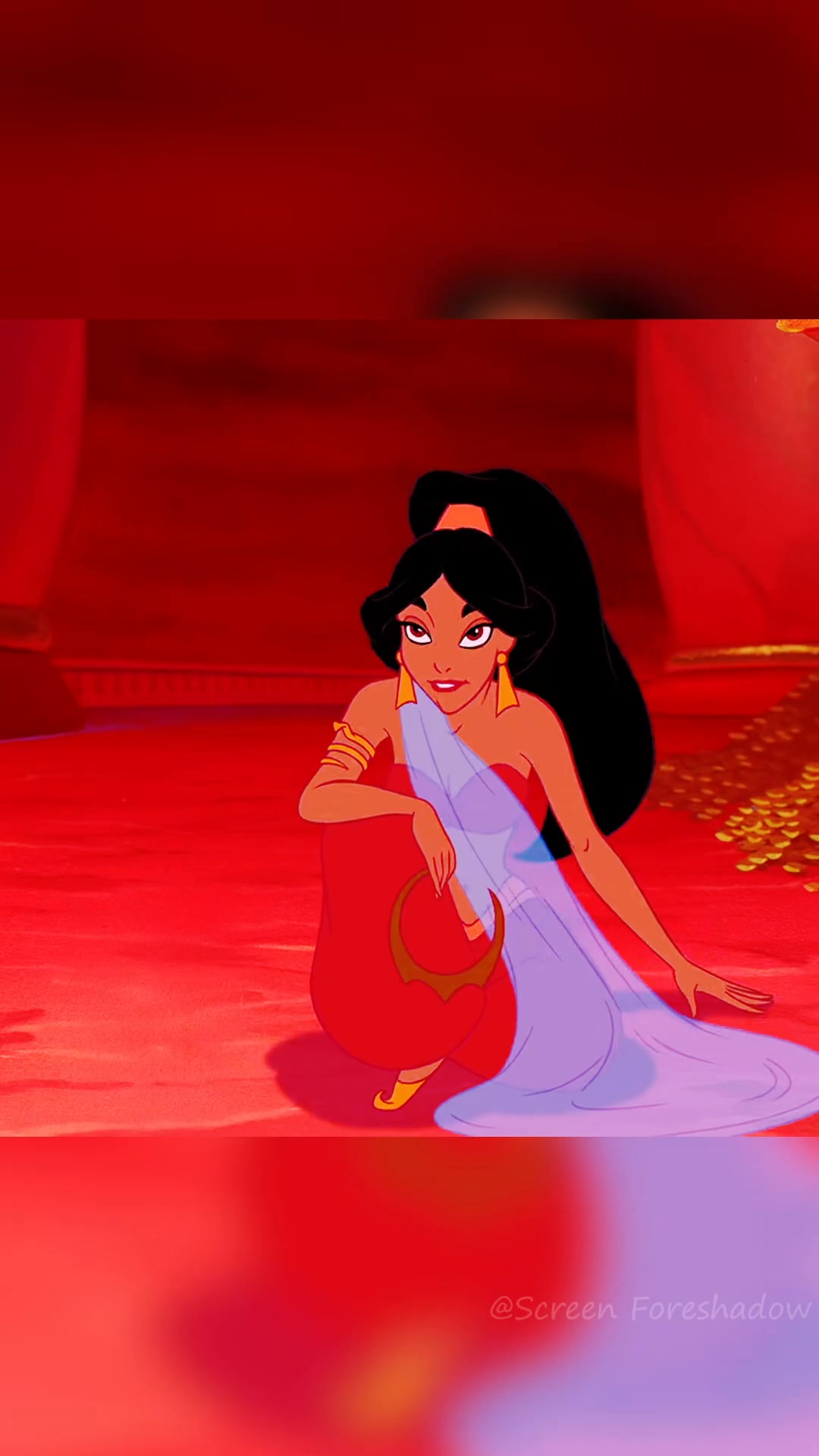 aladdin jasmine red dress 2019 Film Princess Costume New Outfit Red Princess Jasmine Dress: Bold