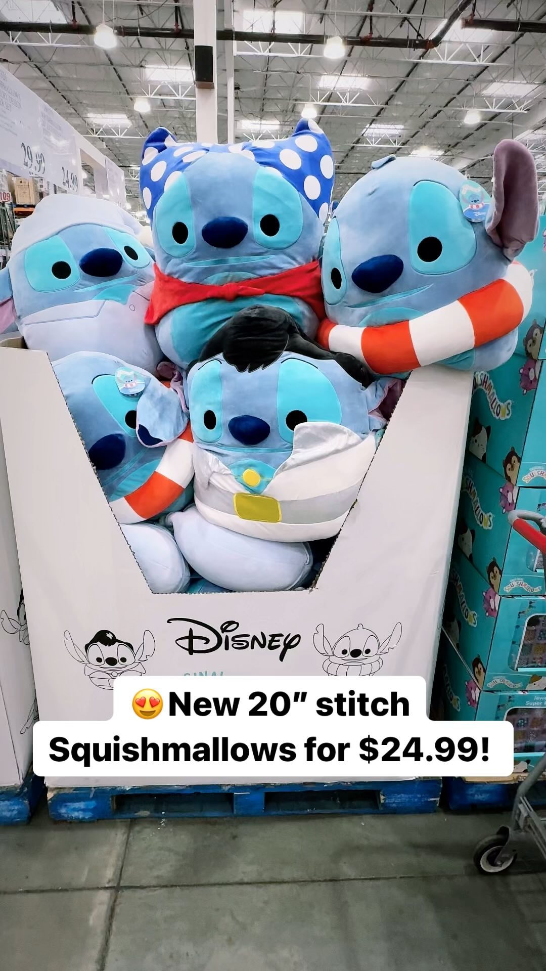 😍NEW 20” stitch @squishmallows for $24.99! So squishy