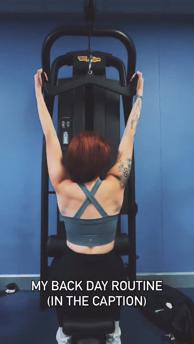Back day routine Lat pull down neutral grip - 40kg - 4x8-10 reps Lat ...