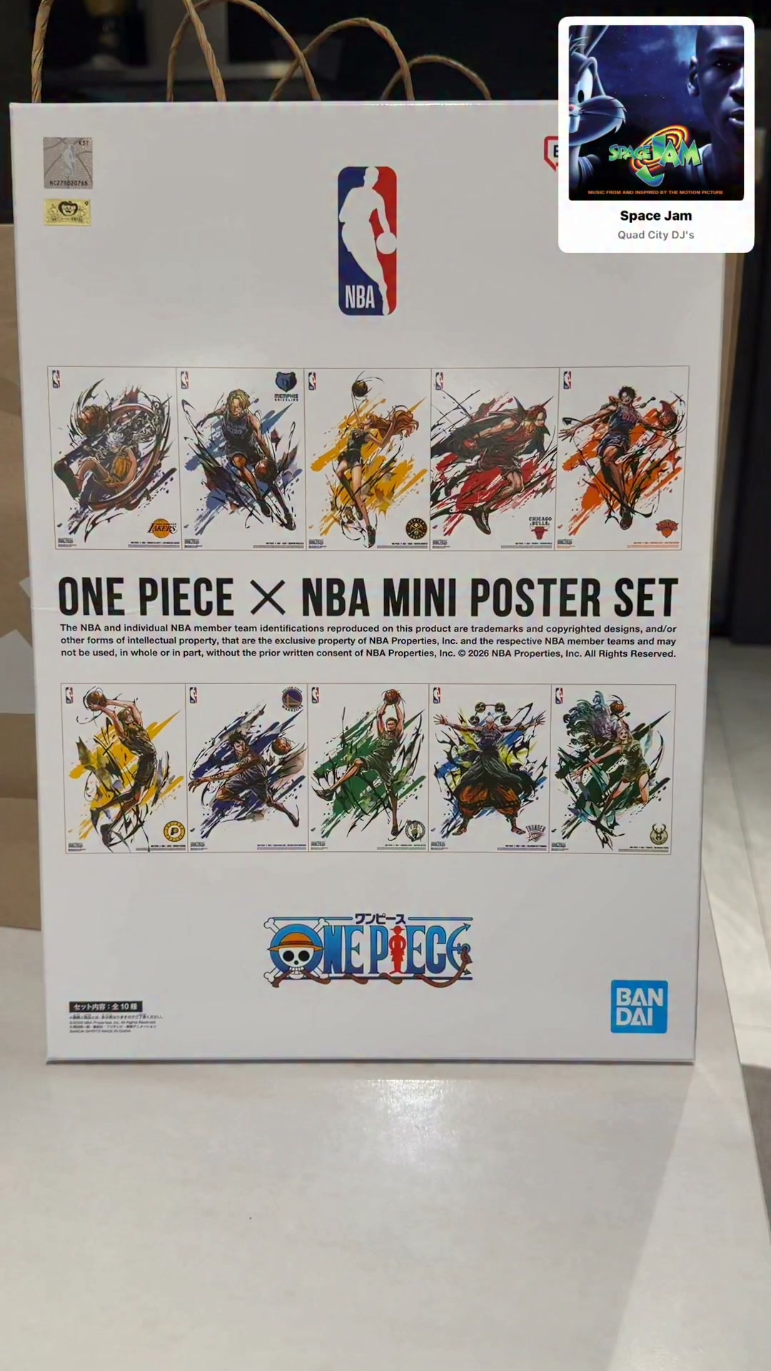 One piece X Nba mini poster set #onepiece #bucks #lakers