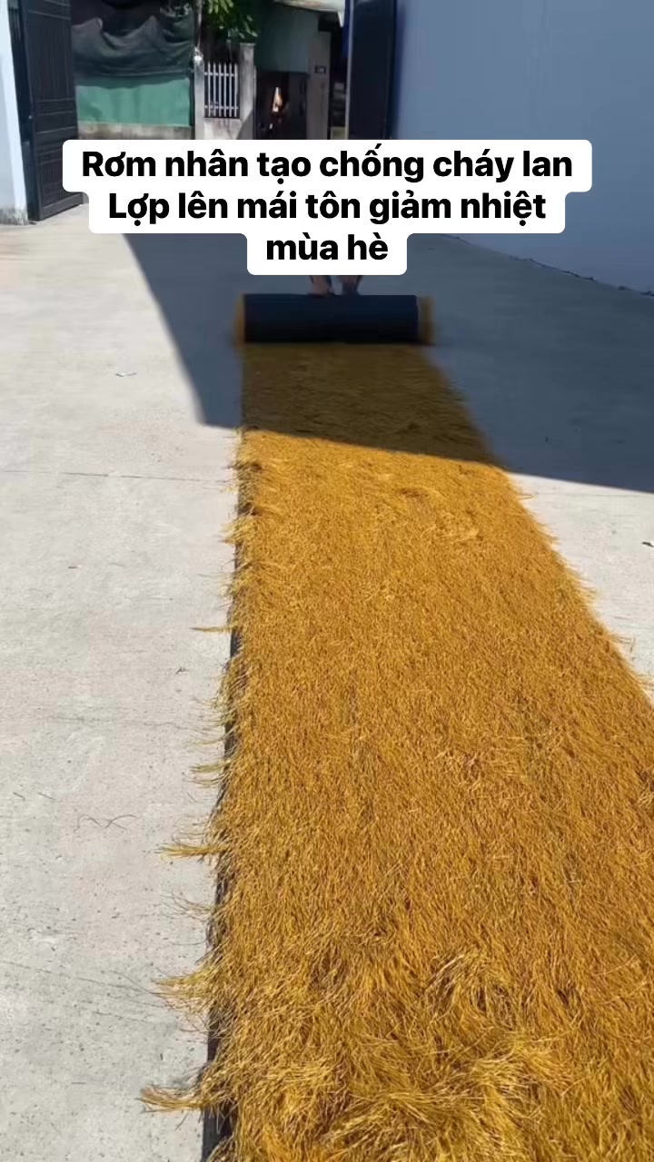 Sợi rơm dài 15cm, thích hợp lợp mái tôn giảm nhiệt nhà ở, trang trí các ...