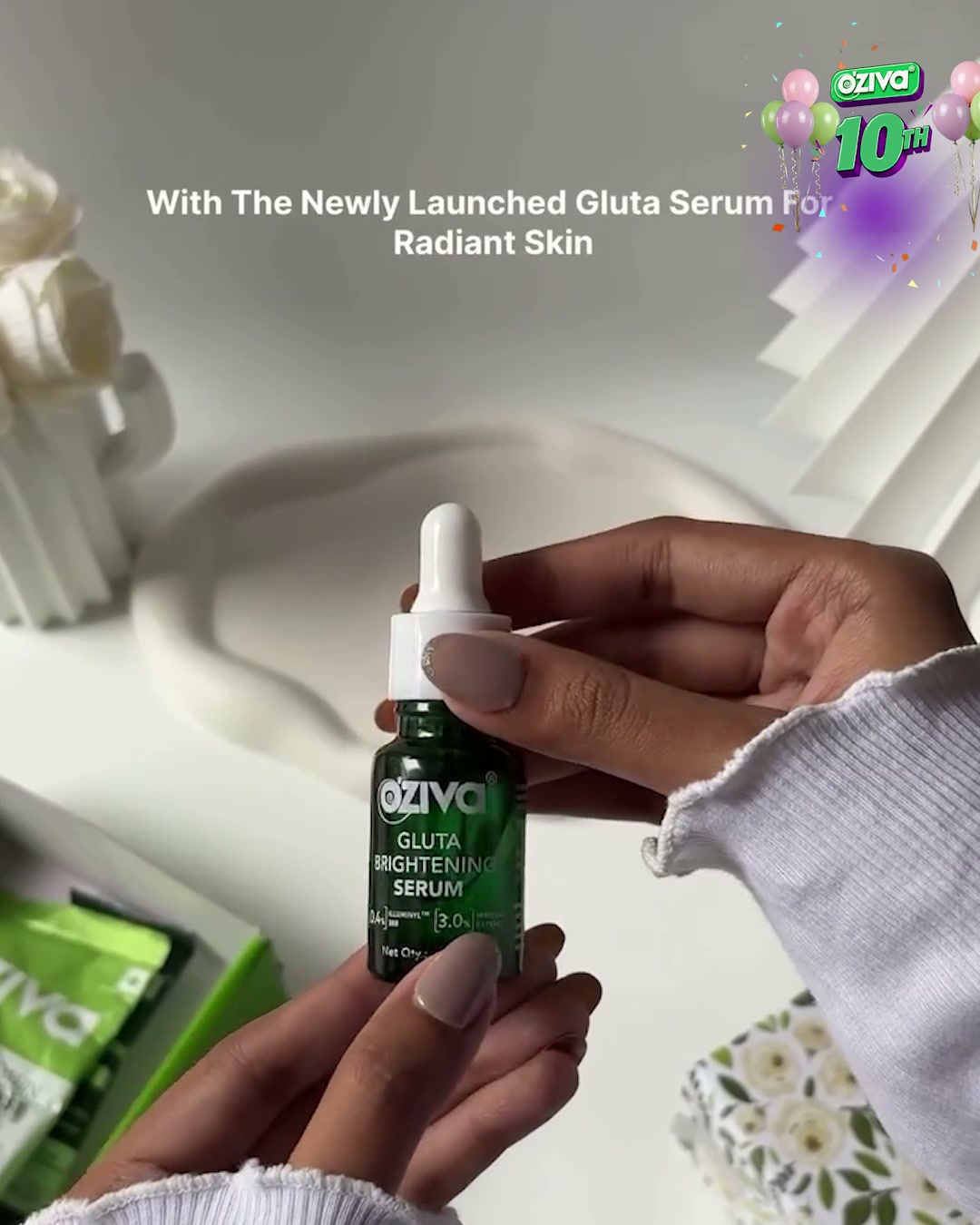 oziva glutathione amazon 🎉 Our Birthday Sale just got BIGGER & BETTER — BUY 1 GET 4 FREE + ₹400 OFF, only at OZiva! , Support radiant, even-toned skin with Bioactive Gluta Fizzy. , ✅ Supports glowing skin , ✅ 5-in-1 nail growth Microneedling GHK-CU peptide serum Volume:5mg – 5 vial lab pack (Save 5%)