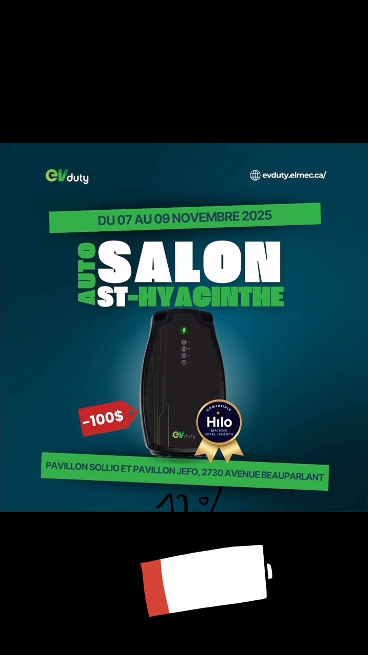 Borne de recharge québécoise | EVduty-Elmec | Facebook