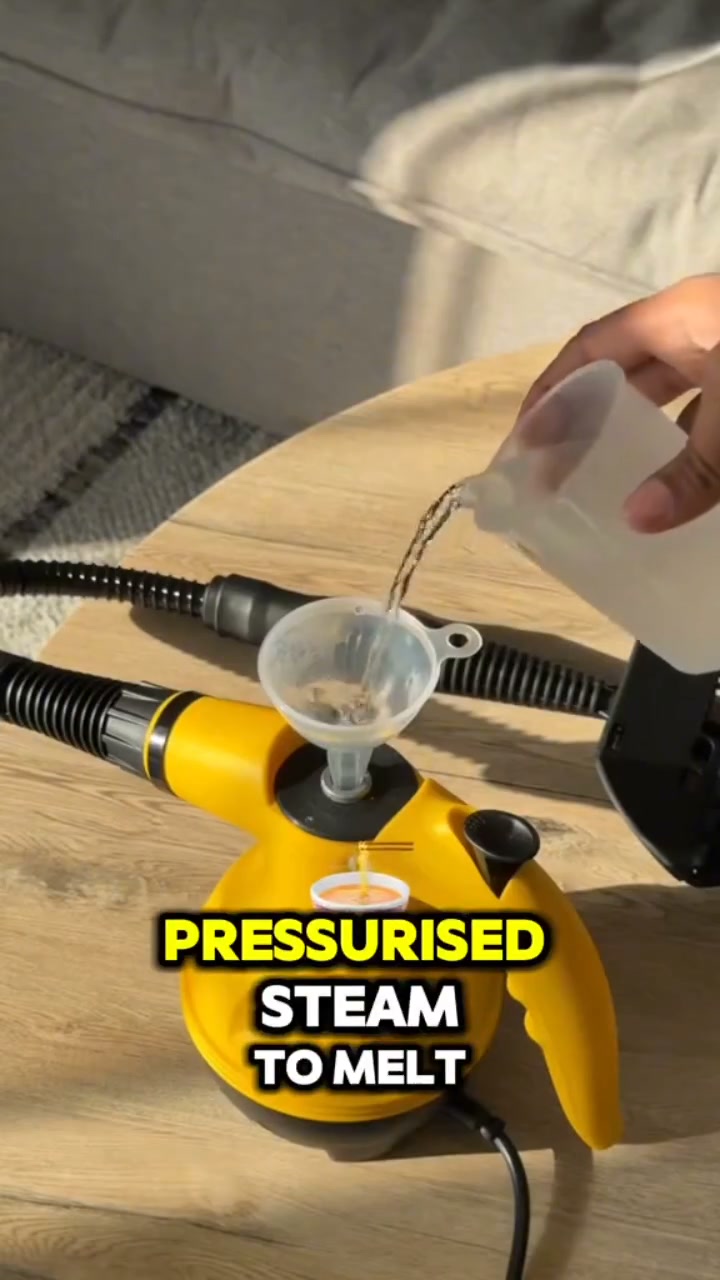 MLMLANT ハンドヘルドガーメントスチーマー Handheld Steam Cleaner with Double Safety Lock is equipped with
