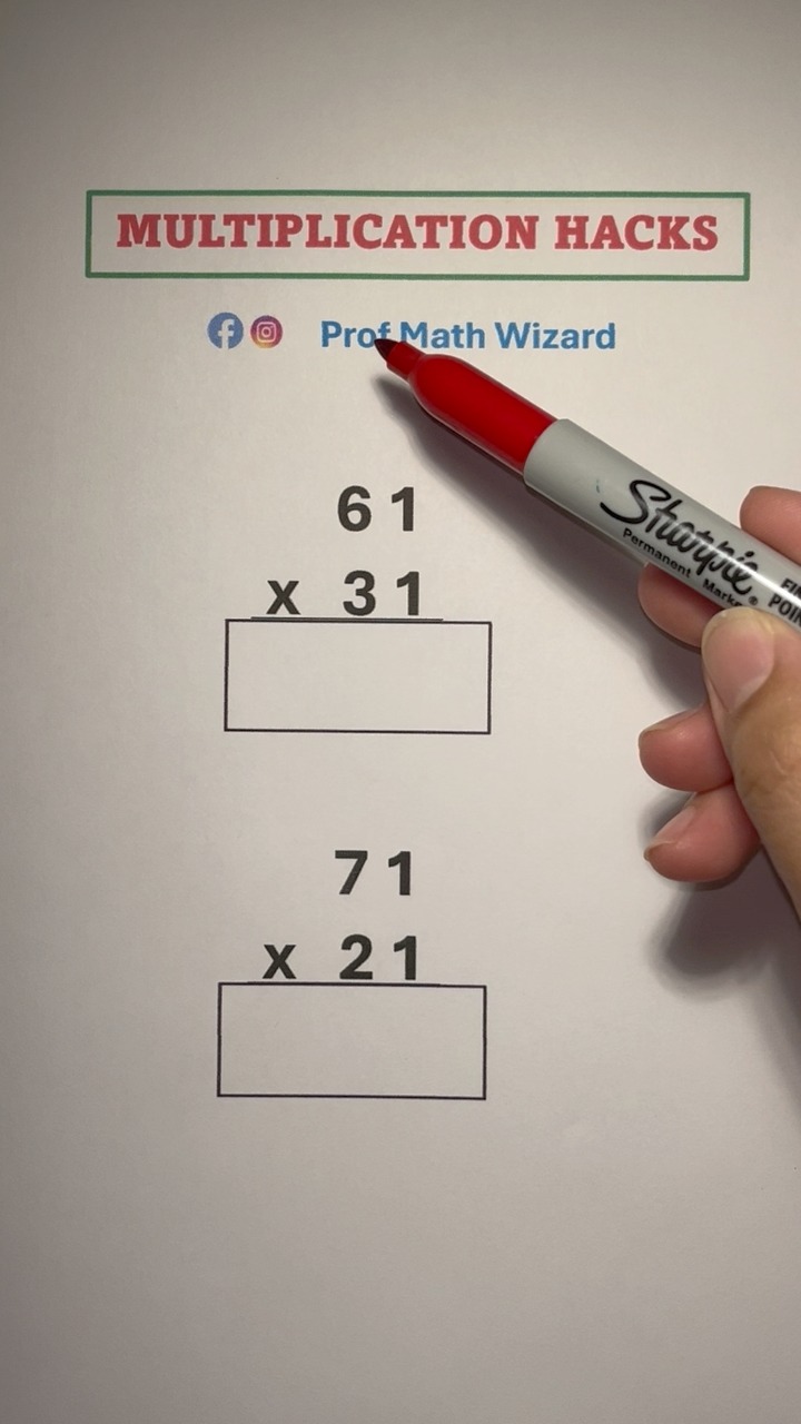 Multiplication Hacks #math #profmathwizard #mathematics Prof Math ...