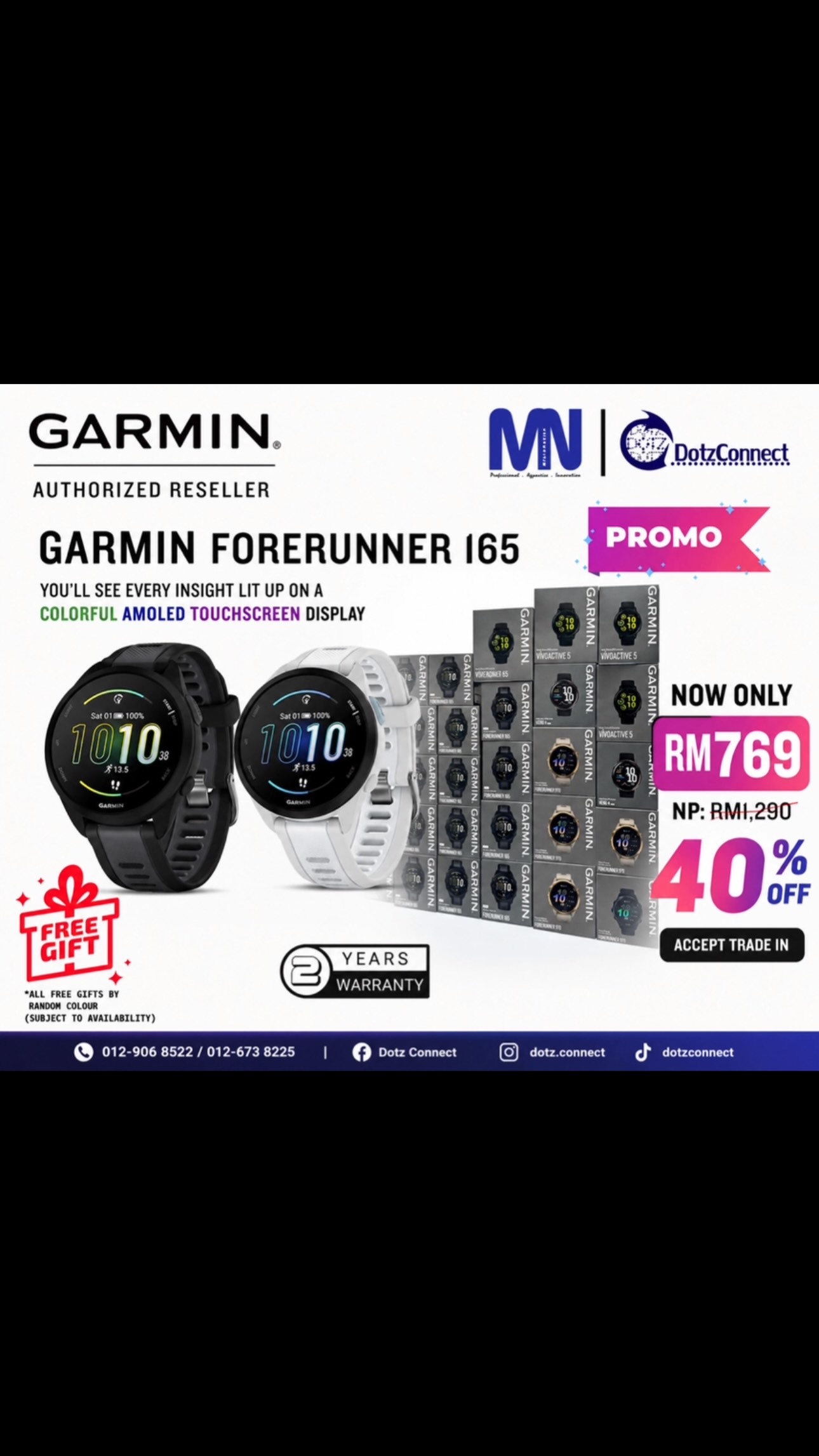 Upgrade your running experience with the Garmin Forerunner 165 GPS 