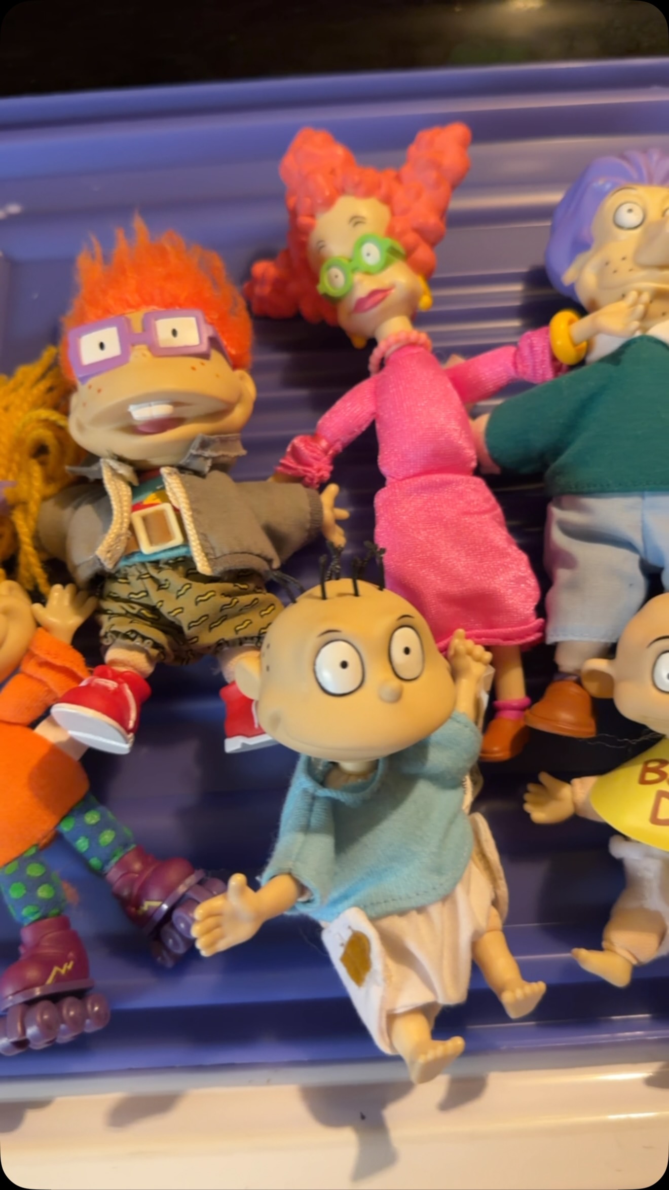 Thrift store jackpot! 🍼✨ Scored these vintage Rugrats toys for
