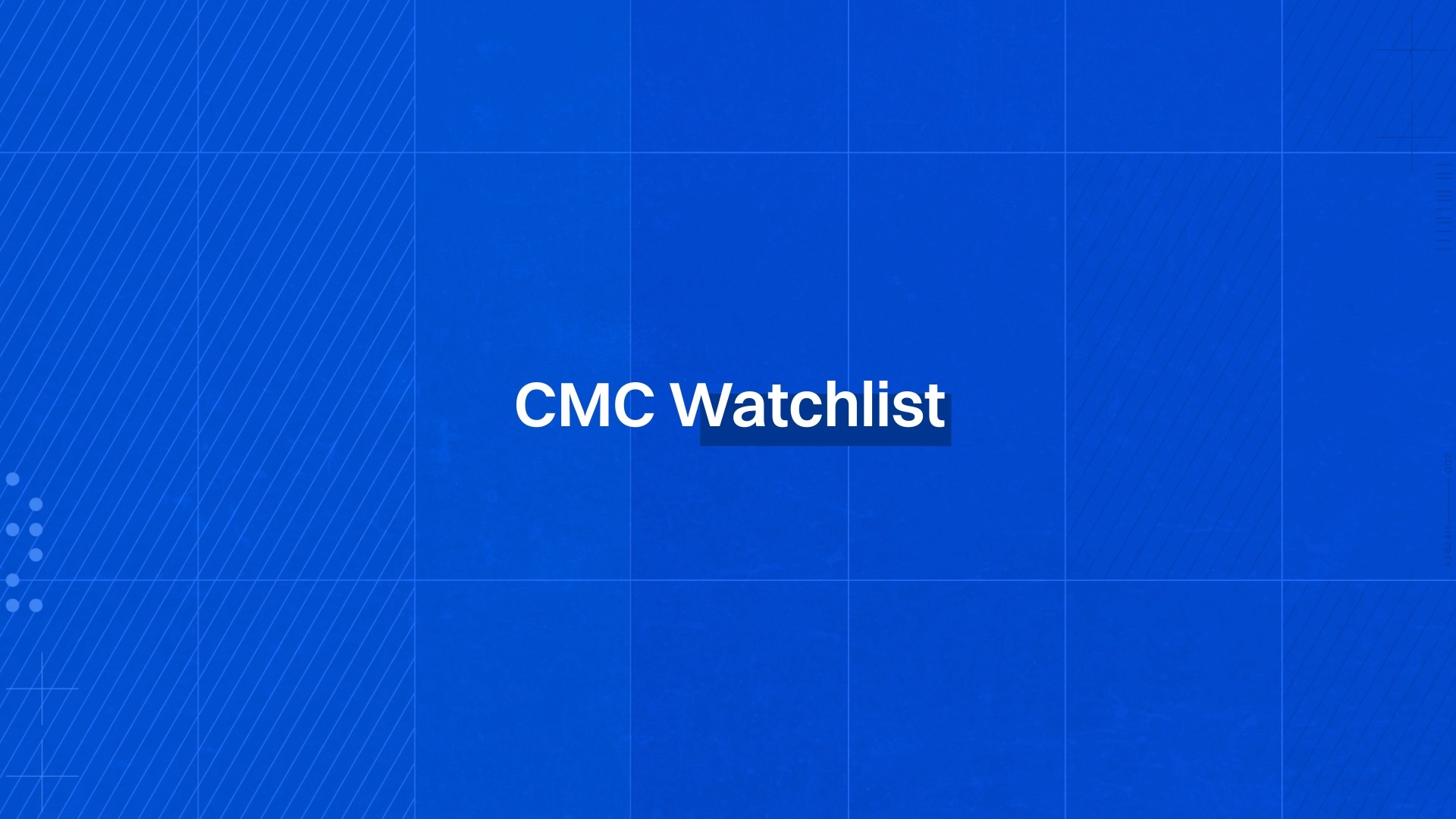 Never miss a crypto move again 👀 With CMC Watchlist, you can: 🔹 Create ...