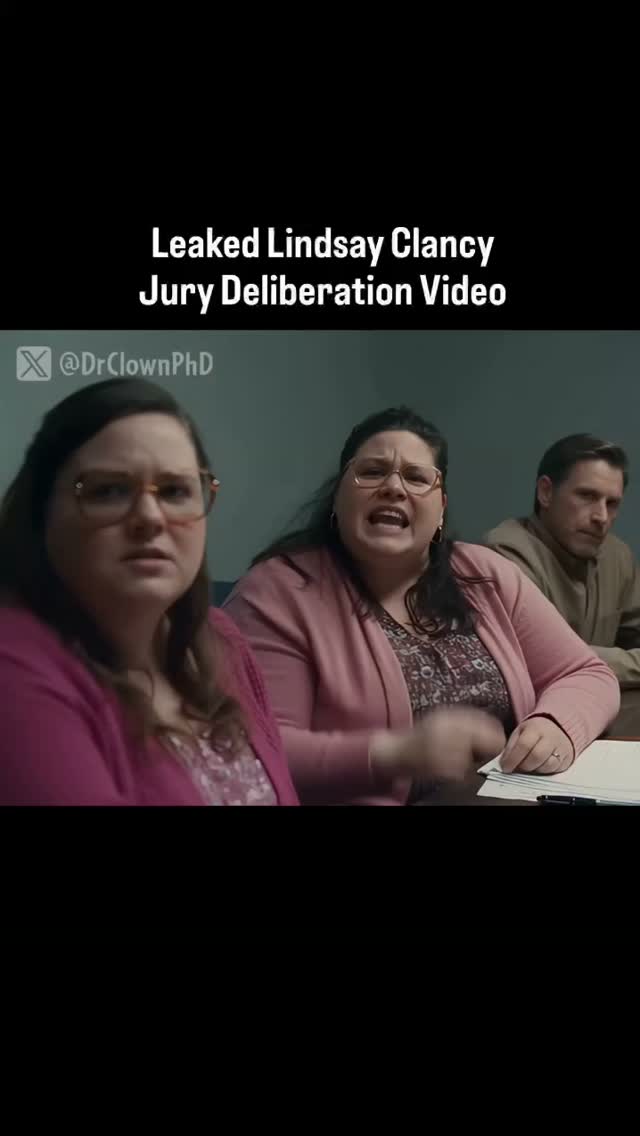 Leaked Lindsay Clancy jury deliberation video. | So Tired