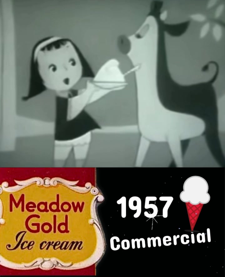 1957 Meadow Gold Ice Cream Commercial ❤️🍨 This is the CUTEST