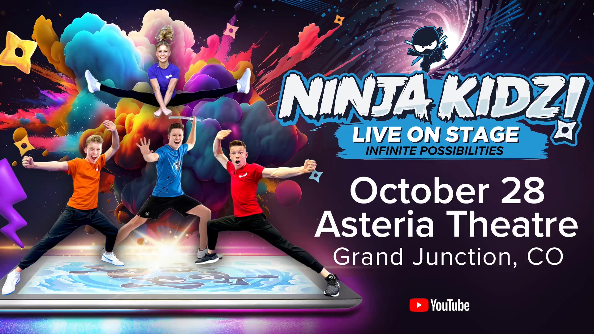 JUST ANNOUNCED ‼️ Ninja Kidz Live: Infinite Possibilities at