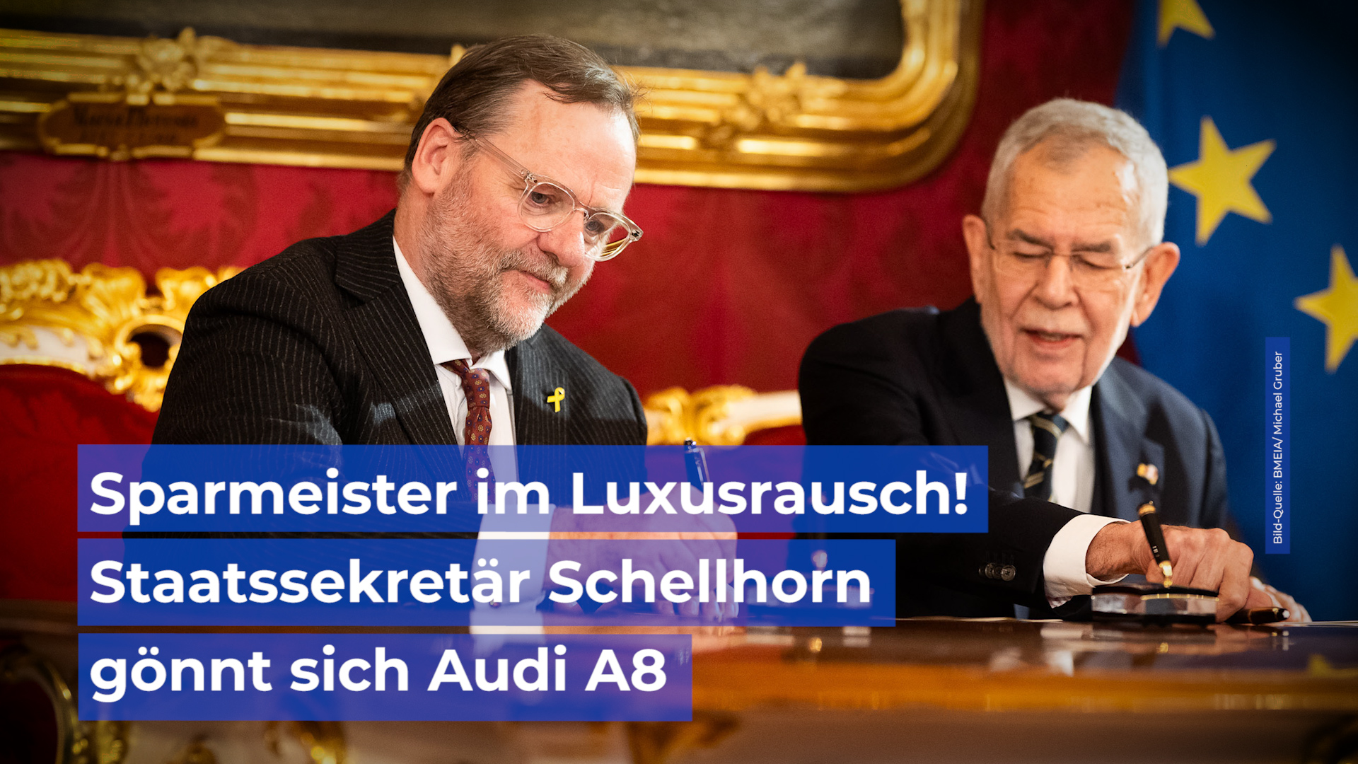 Sparmeister im Luxusrausch! - Staatssekretär Schellhorn gönnt sich Audi ...